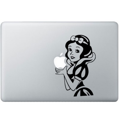 Sneeuwwitje Animated MacBook Sticker Zwarte Stickers