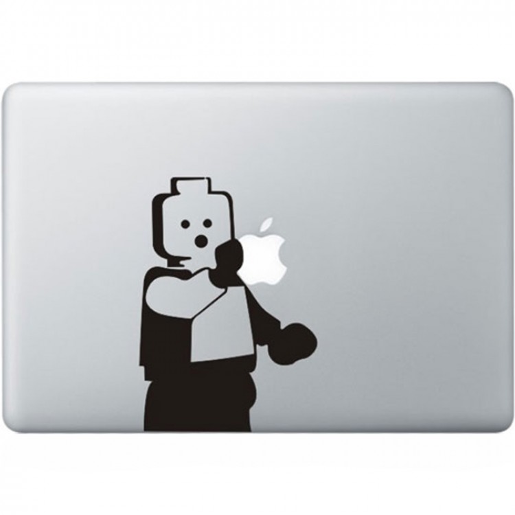 LEGO MacBook Sticker Zwarte Stickers