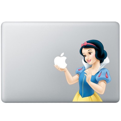 Sneeuwwitje Animatie Kleur MacBook Sticker