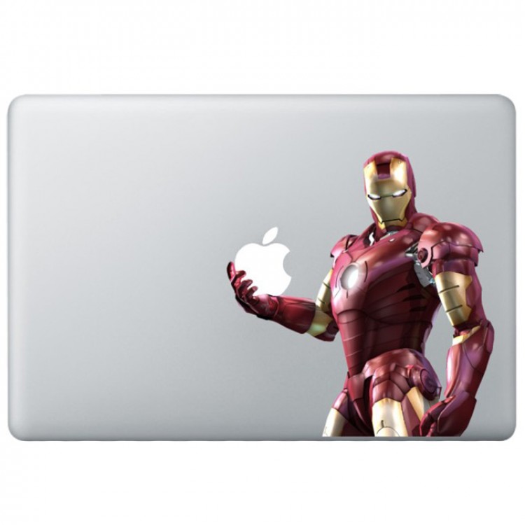Iron Man (3) Kleur MacBook Sticker Gekleurde Stickers
