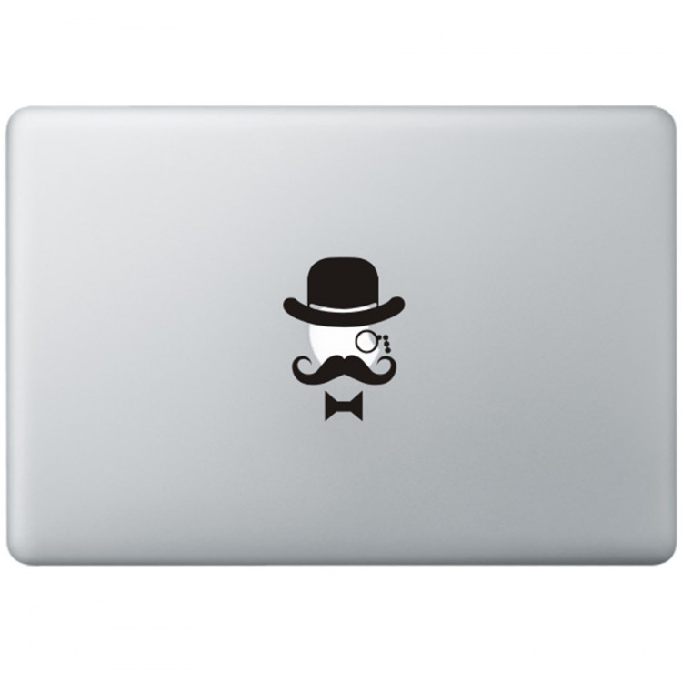 Like A Sir MacBook Sticker Zwarte Stickers