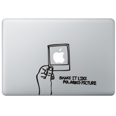 Shake It Like A Polaroid MacBook Sticker