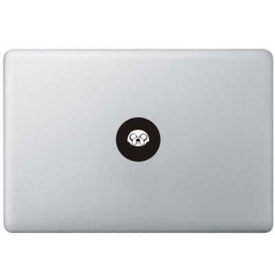 Adventure Time Logo MacBook Sticker Zwarte Stickers