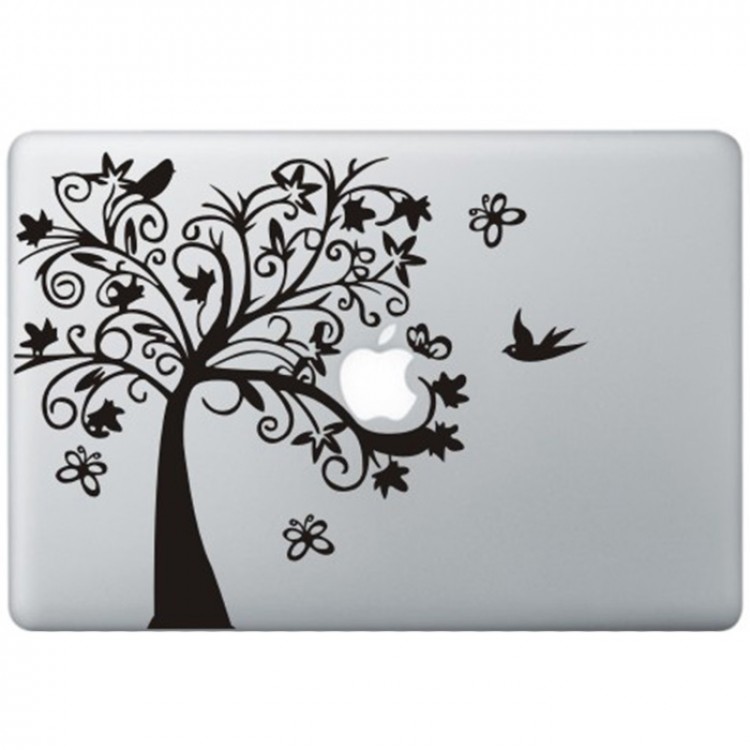 Fancy Boom MacBook Sticker Zwarte Stickers