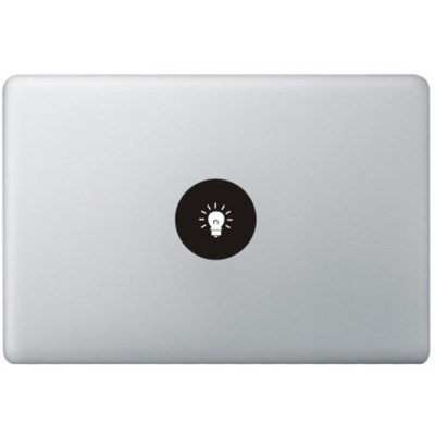 Lamp Logo MacBook Sticker Zwarte Stickers