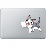 Happy Cat MacBook Sticker Gekleurde Stickers