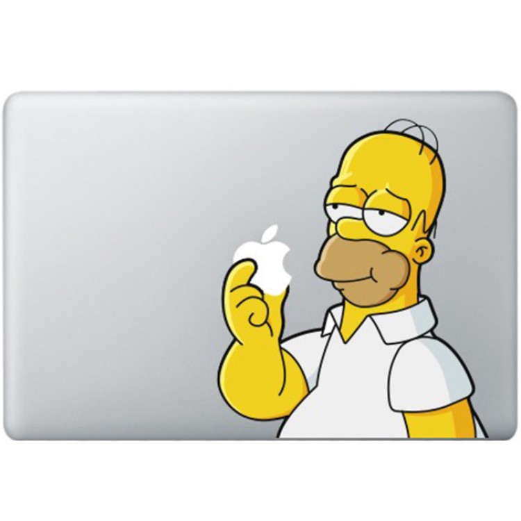 Homer Simpsons MacBook Sticker Gekleurde Stickers