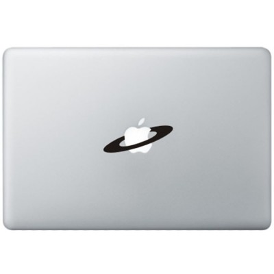 Apple Space MacBook Sticker Zwarte Stickers