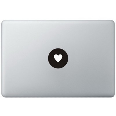 Love Logo MacBook Sticker Zwarte Stickers