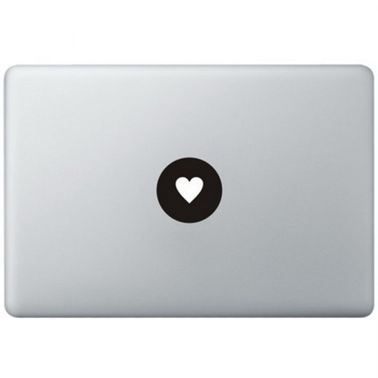 Love Logo MacBook Sticker Zwarte Stickers
