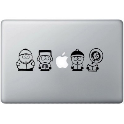 South Park MacBook Sticker Zwarte Stickers