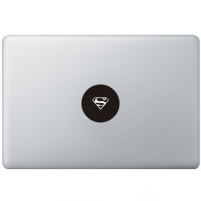 Superman Logo Macbook Decal Zwarte Stickers