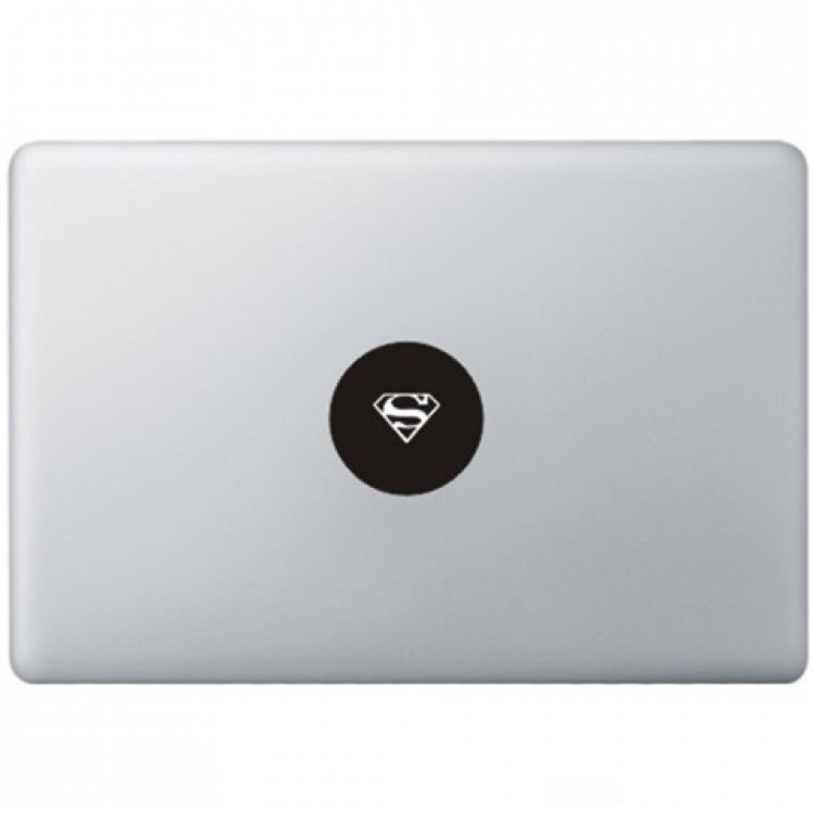 Superman Logo Macbook Decal Zwarte Stickers