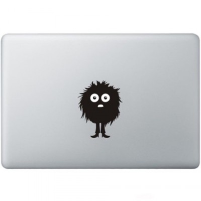 Fuzzy Guy Macbook Decal Zwarte Stickers