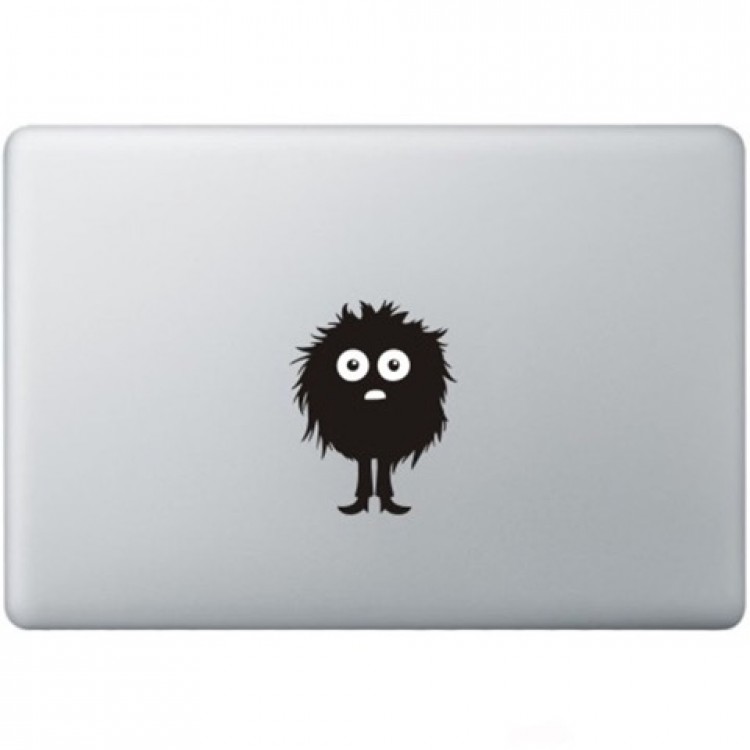Fuzzy Guy Macbook Decal Zwarte Stickers
