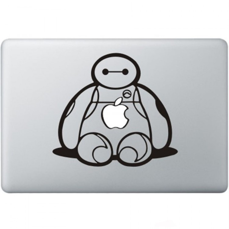 BayMax Big Hero 6 Macbook Decal Zwarte Stickers