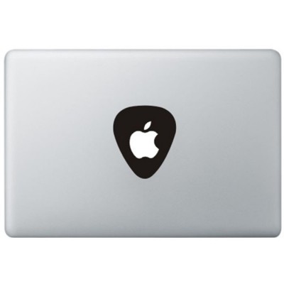 Plectrum Logo Macbook Sticker Zwarte Stickers