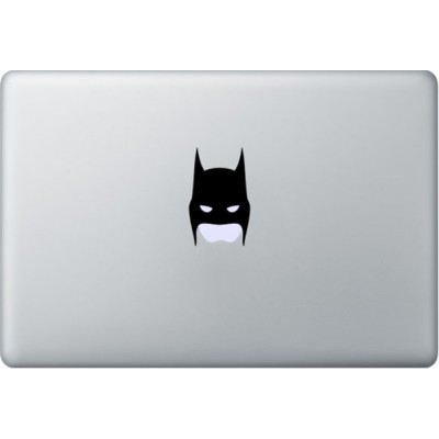 Batman Mask MacBook Sticker Zwarte Stickers