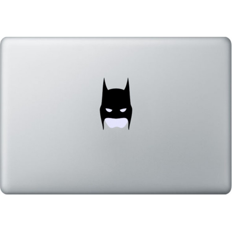 Batman Mask MacBook Sticker Zwarte Stickers