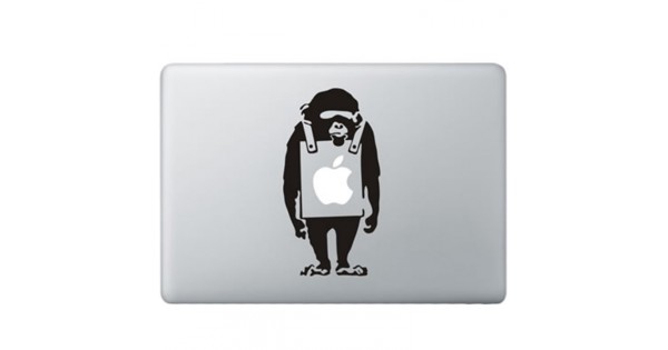 Banksy Verdrietige Aap MacBook Sticker | McStickers